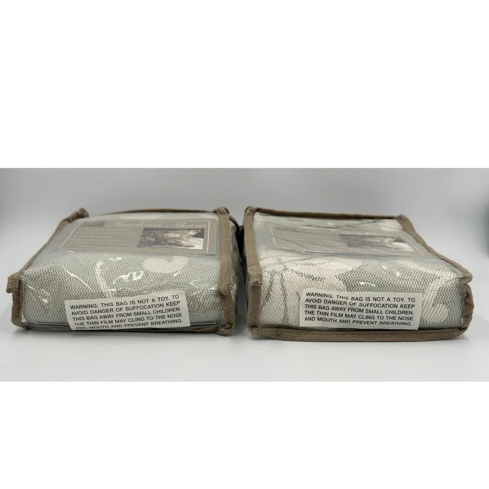 Lamont Home Isadora Pillow Shams Set of 2 Standard Sage Floral NEW